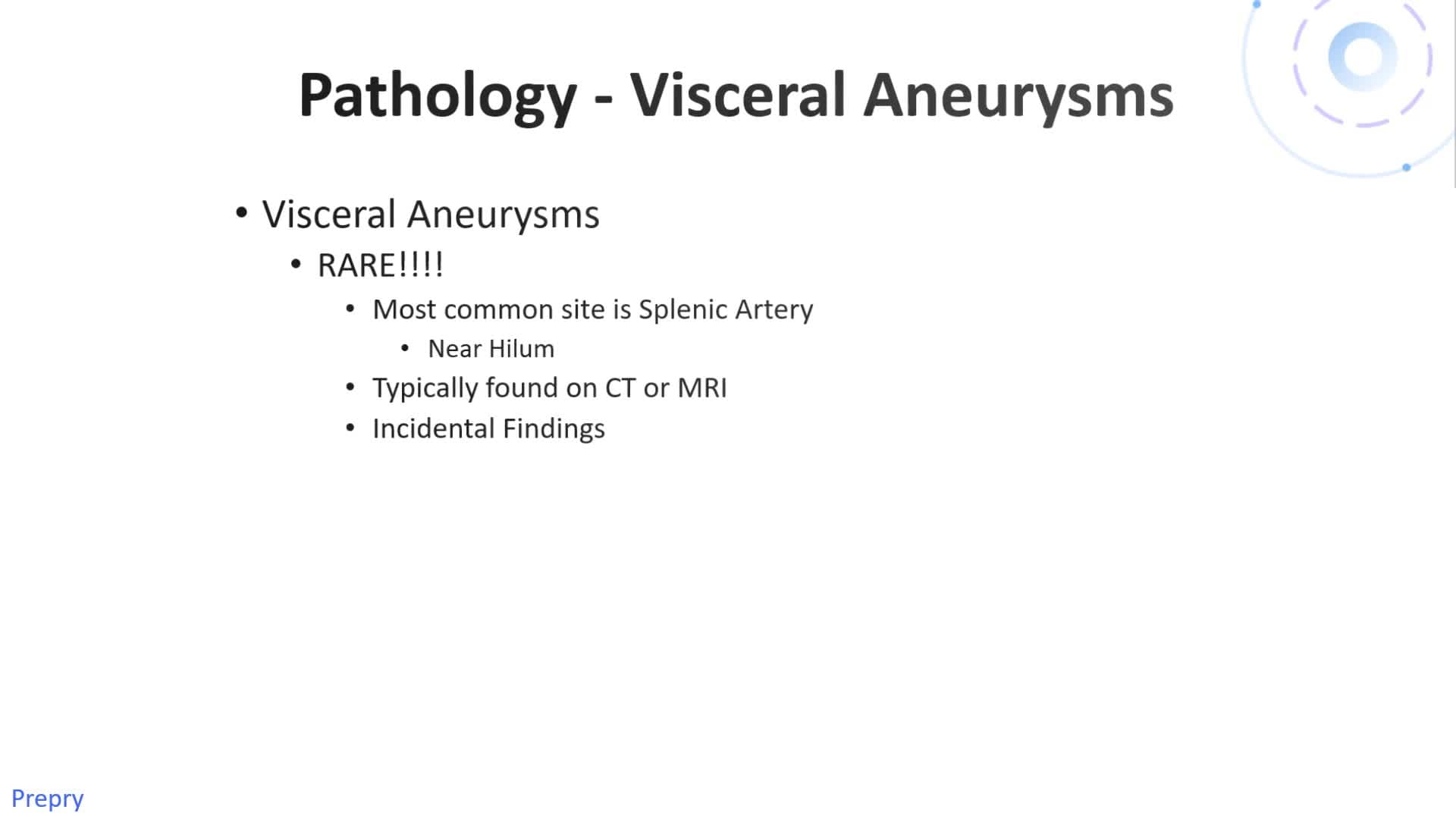 Abdominal Vascular Studies PART 1