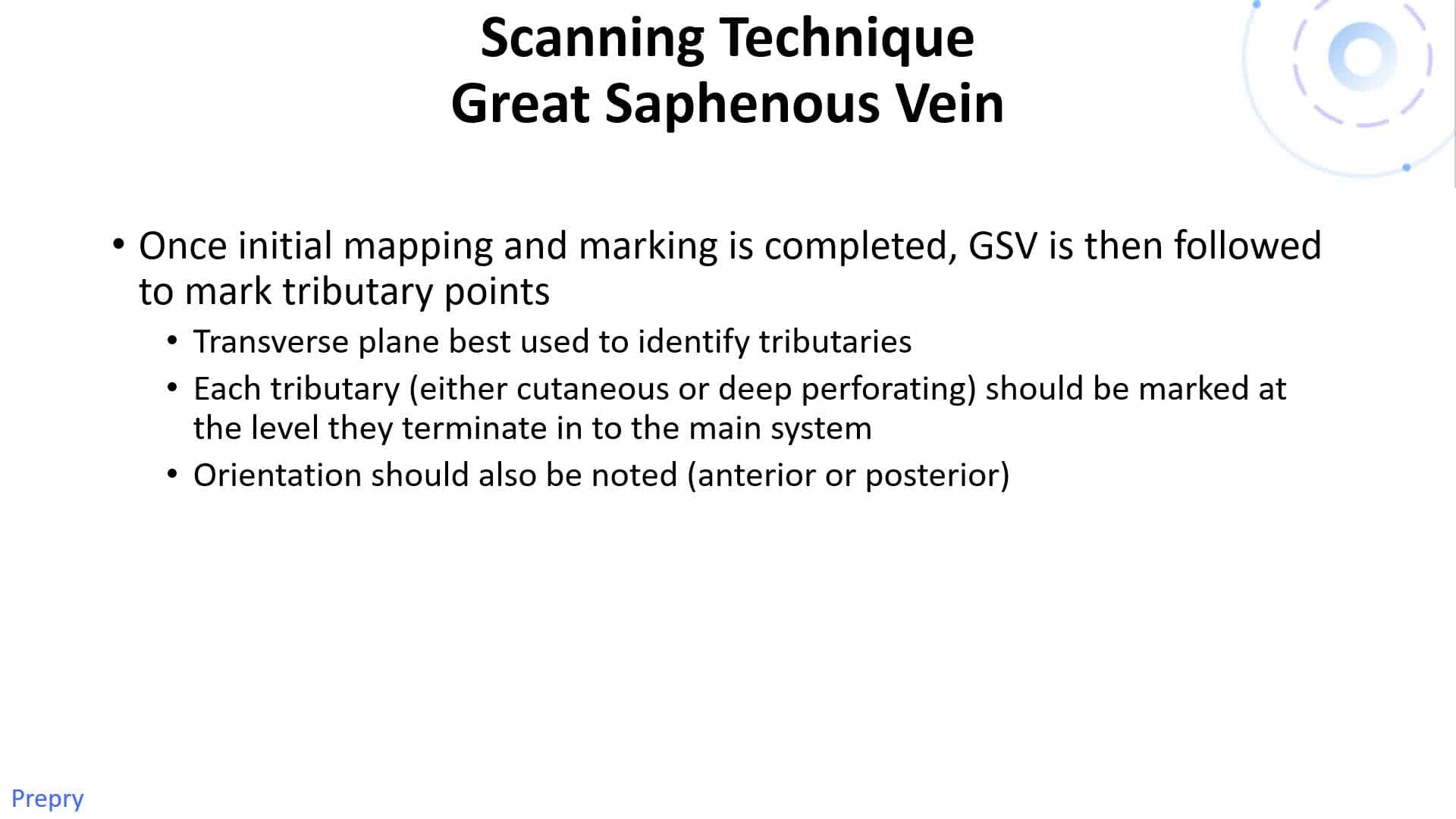 Venous Mapping of Superficial Veins