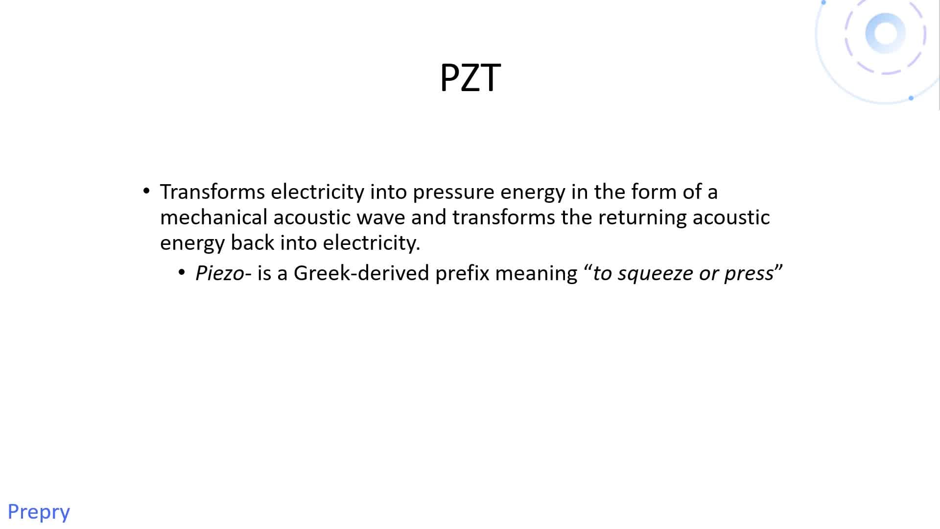 Transducer Components: Part 1